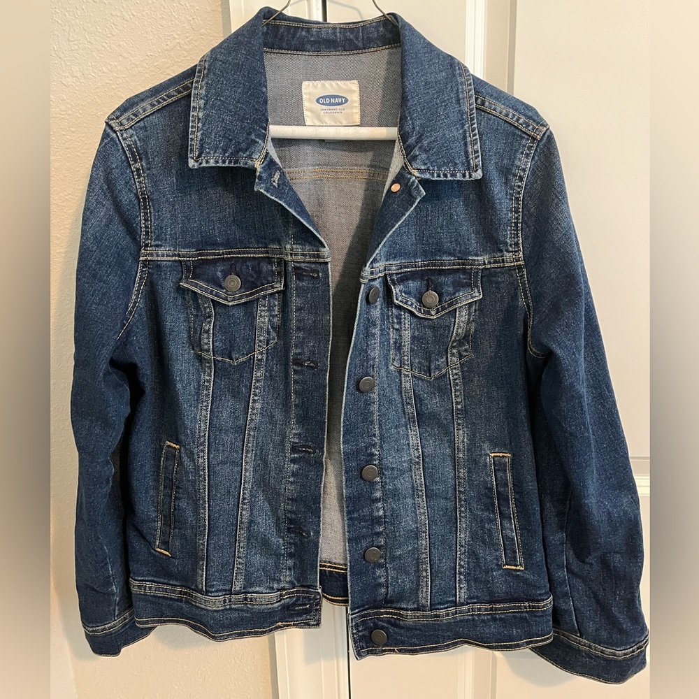 Old Navy Women’s Large Dark Blue Denim Jacket
